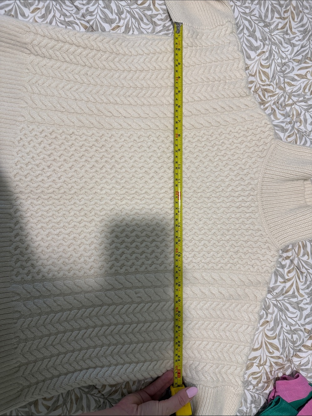 AYR Cream Cable Turtleneck Sweater - Picture 5 of 5